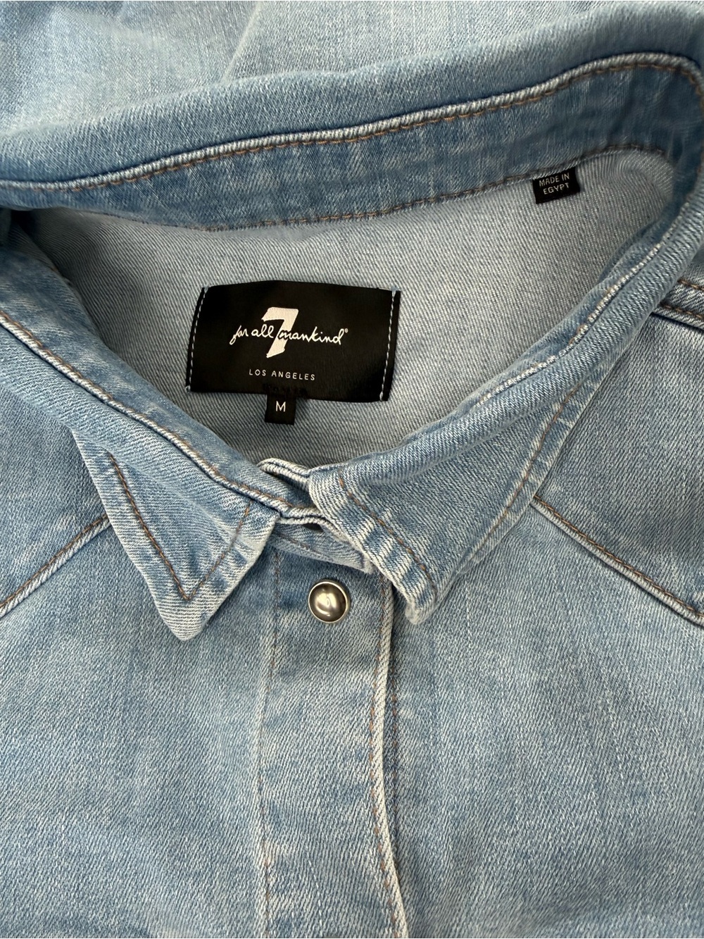 7 For All Mankind Luxe Denim Dress - Picture 10 of 11